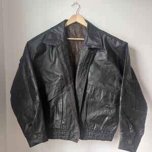 Men's Black Leather Jacket